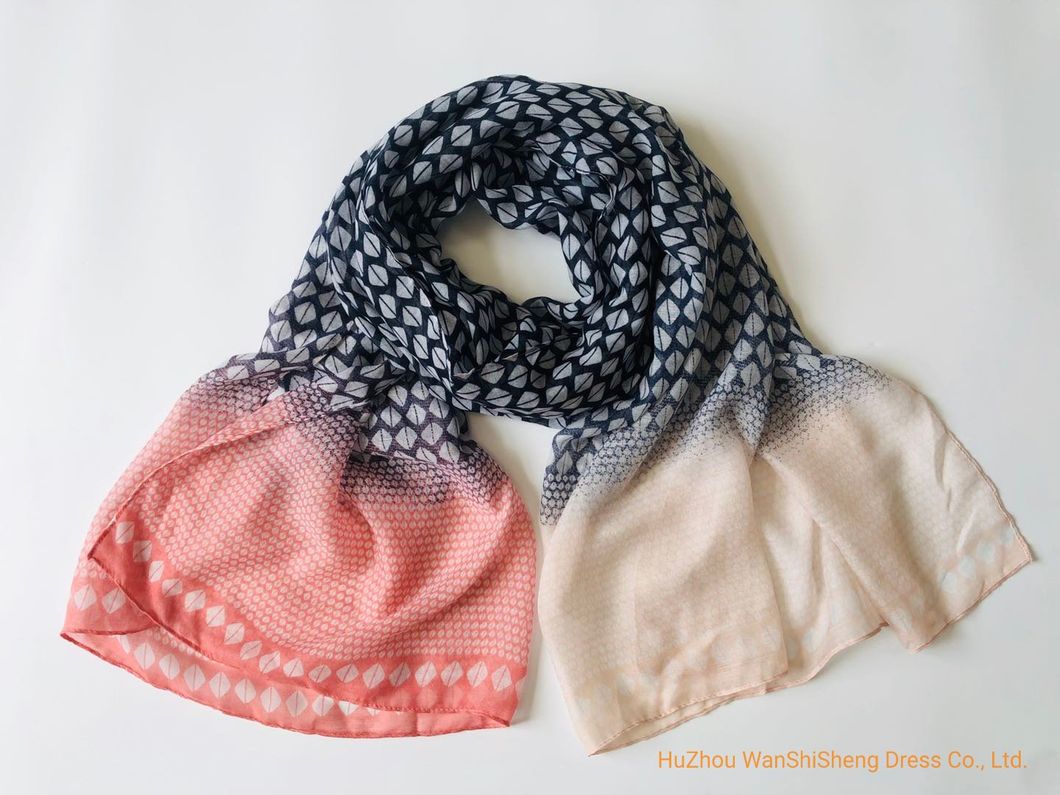 Women Fashion Spring Summer Shawl Geometric Print Long Muffler Wrap Foulard Femme Shawl