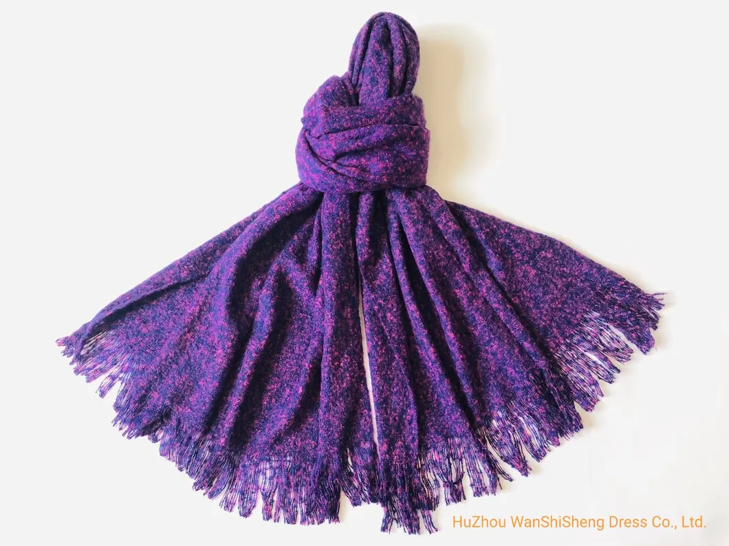 Women Winter Warm Keeping Big Size Loop Yarn Retro Ethnic Style Scarf