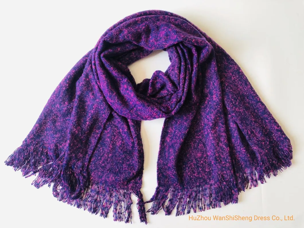 Women Winter Warm Keeping Big Size Loop Yarn Retro Ethnic Style Scarf