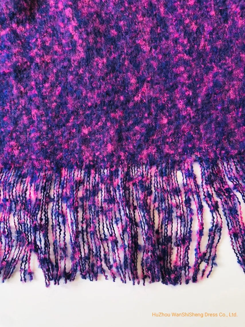 Women Winter Warm Keeping Big Size Loop Yarn Retro Ethnic Style Scarf