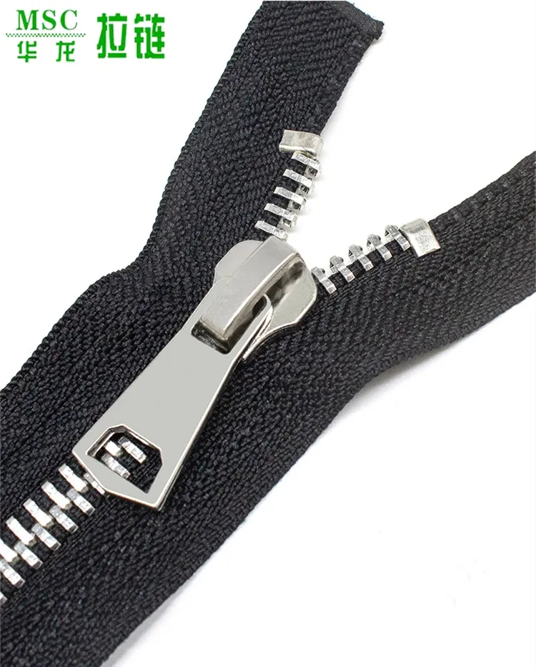 Zinc Alloy Metal Slider Chrome Plating Non-Lock